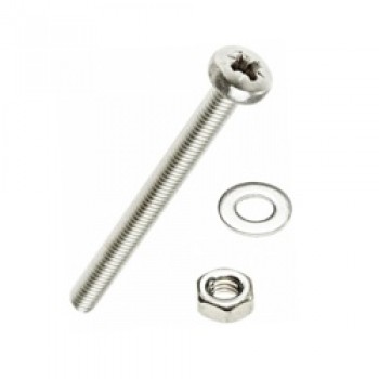 Machine Screws Nuts Washers, Pack of 10 - M5x50