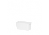 Studio Rectangular Basket 20 x 10 x 10cm - Ice White