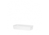 Studio Rectangular Basket 30 x 12.50 x 6cm - Ice White