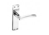 Nova Latch Lever On Back Plate CP - 168mm x 41mm