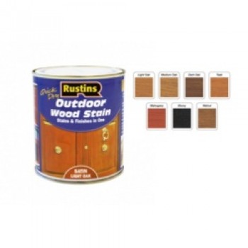 Quick Dry Outdoor Woodstain 500ml - Satin Teak