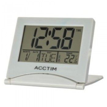 Mini Flip II Travel LCD Alarm Clock - Grey Mini Flip II Travel LCD Alarm Clock - Grey