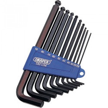 Ball End Hexagon Key Set - 10 Piece