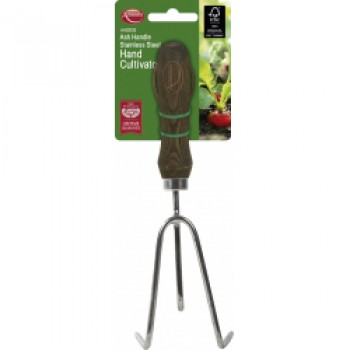 Ash Handle Stainless Steel Hand Cultivator