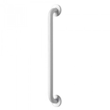 Straight Stainless Steel Grab Bar with Concealed Fixing - White 60cm
