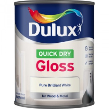 Quick Dry Gloss 750ml - Pure Brilliant White Quick Dry Gloss 750ml - Pure Brilliant White