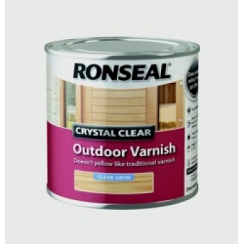 Crystal Clear Outdoor Varnish 250ml - Satin