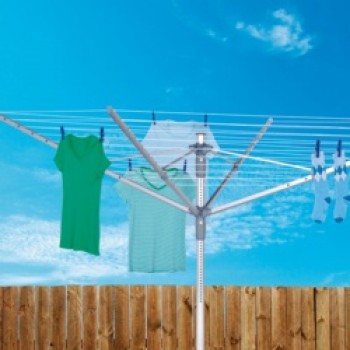 4 Arm Rotary Airer With Cover, Bag & Spike - 60m 4 Arm Rotary Airer With Cover, Bag & Spike - 60m