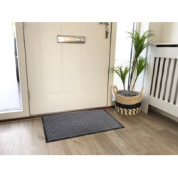 Dirt Guard Cotton Barrier Doormat 50 x 80cm - Light Grey