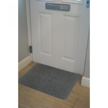 Basic Ribbed Indoor Doormat 50 x 80cm - Light Grey Basic Ribbed Indoor Doormat 50 x 80cm - Light Grey