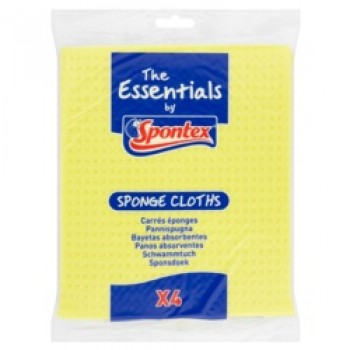 Essentials Sponge Cloths - Pack 4 Essentials Sponge Cloths - Pack 4