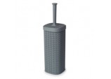 Lace Design Toilet Brush - Grey