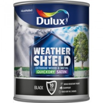 Weathershield Quick Dry Satin 750ml - Black
