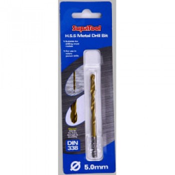 Titanium Coated HSS Drill Bits - 5x86mm