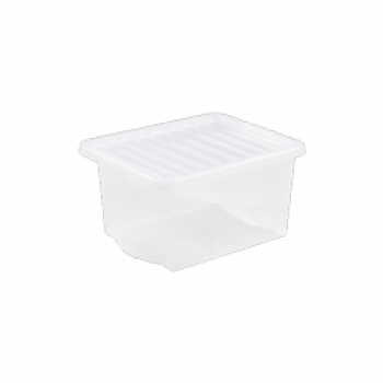 Crystal Clear Box With Lid - 37L Crystal Clear Box With Lid - 37L
