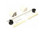 Toilet Seat Fitting Kit & Rod - White