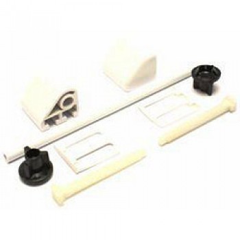 Toilet Seat Fitting Kit & Rod - White Toilet Seat Fitting Kit & Rod - White