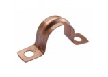 Saddle Pipe Clips - Copper - 15mm (Pack 8)