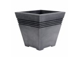 Milano Square Planter - 32cm Pewter