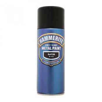 Metal Paint 400ml Aerosol - Satin Black Metal Paint 400ml Aerosol - Satin Black