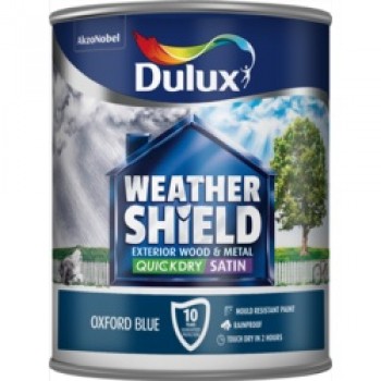 Weathershield Quick Dry Exterior Satin 750ml - Oxford Blue Weathershield Quick Dry Exterior Satin 750ml - Oxford Blue