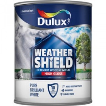 Weathershield Exterior Quick Dry Gloss 750ml - Pure Brilliant White Weathershield Exterior Quick Dry Gloss 750ml - Pure Brilliant White