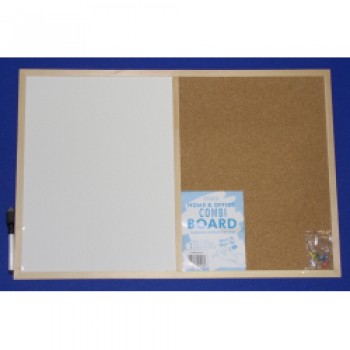 Combi Boards (half Cork / half Write-on/Wipe-off) - 60cm x 40cm Combi Boards (half Cork / half Write-on/Wipe-off) - 60cm x 40cm